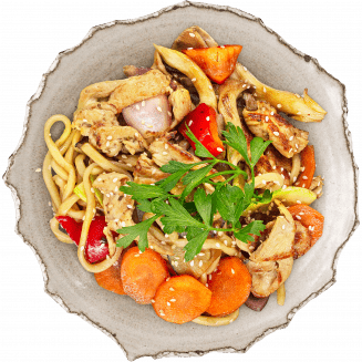 Лапша с курицей