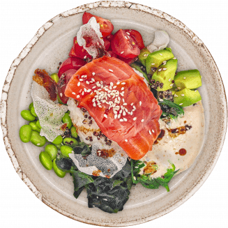 Поке с лососем