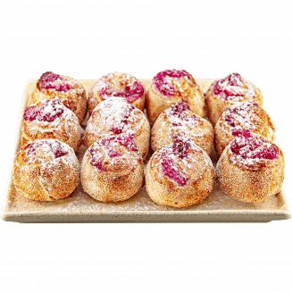 Рулетики с малиной